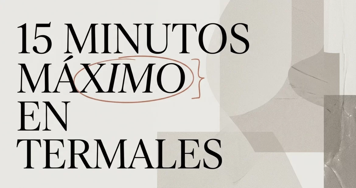 Recomendaciones de salud antes de entrar a los termales